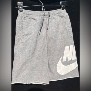 Nike grey and white boys shorts